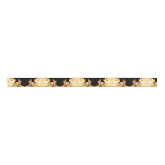 White Hot Flames Grosgrain Ribbon