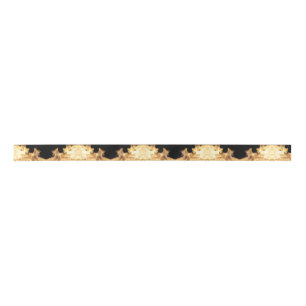 White Hot Flames Satin Ribbon