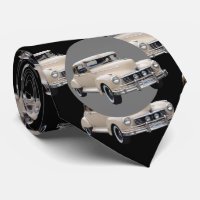 White Hotrod 1940s Car Pattern