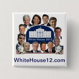 White House 2012 15 Cm Square Badge