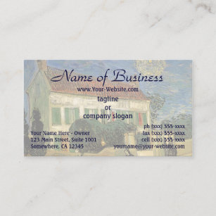 White House at Night by Vincent van Gogh Business Card
