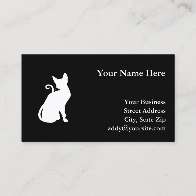 White House Cat Business Card (Front)