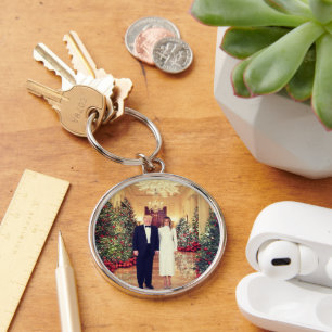 White House Christmas President Donald Trump  Key Ring