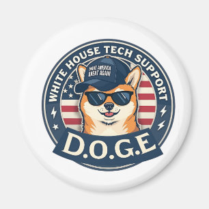 White House Tech Support Doge  Magnet