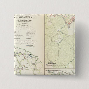 White HouseHarrison's Landing 15 Cm Square Badge