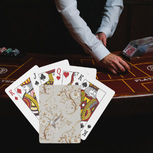 White Hummingbird Playing Cards