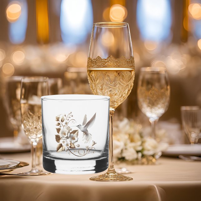 White Hummingbird Whiskey Glass (Creator Uploaded)