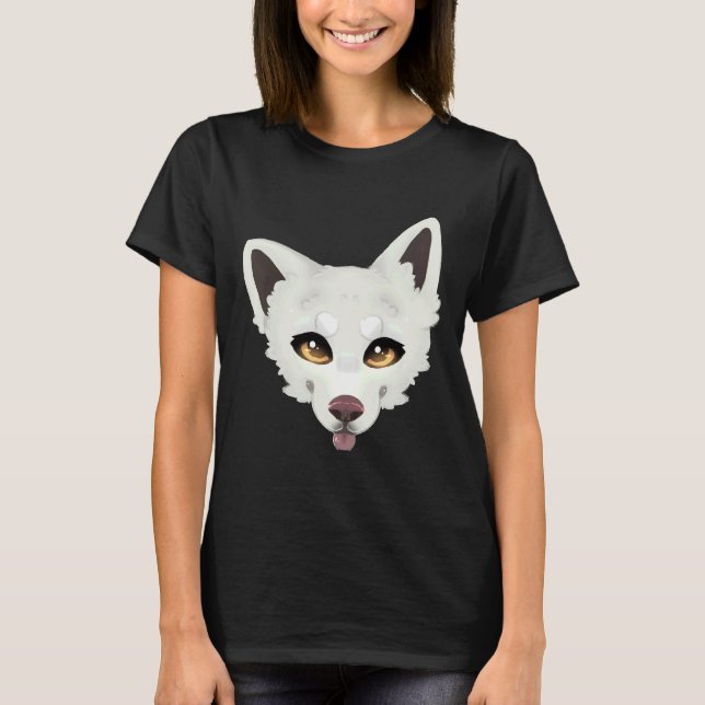 White Husky 33 T-Shirt (Front)