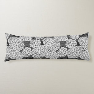 White hydrangea body cushion