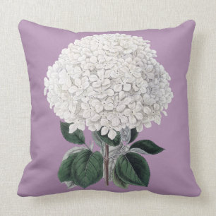 White hydrangea cushion