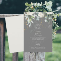 White Hydrangea Grey & Beige Bridal Shower 
