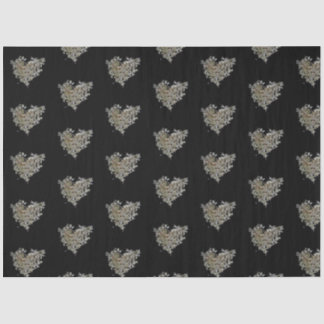 White Hydrangea Heart Tissue Paper