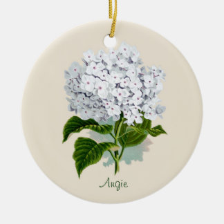 White Hydrangea Ornament