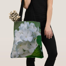 White Hydrangea Tote