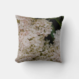 WHITE HYDRANGEAS IN BLOOM CUSHION