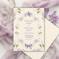White Hydrangeas Purple Floral Elegant