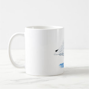 White Ibis on a coffee mug