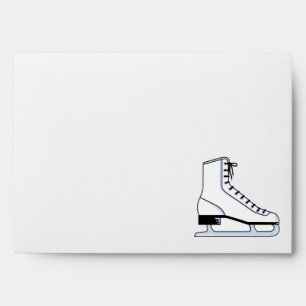 white ice skate vector graphic envelopes