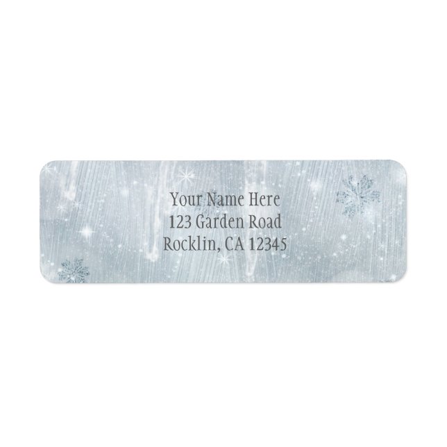 White Ice Snowflakes Winter Wonderland Invitation (Front)