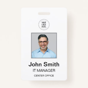 White ID badge