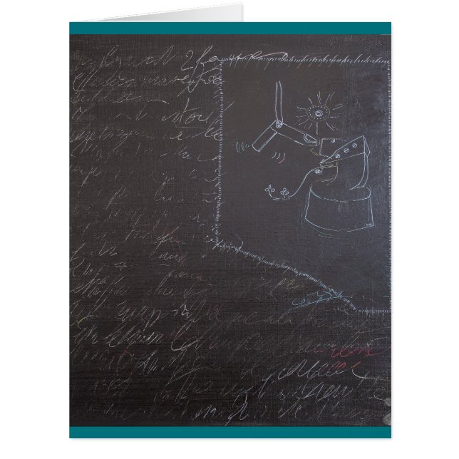 White Ideas and Blackboards 1 Big Card (Front)