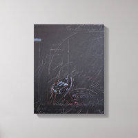 White Ideas and Blackboards 3 Canvas