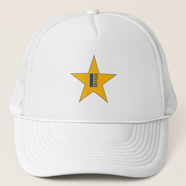 White INDIANA SOCCER Trucker Hat (Front)
