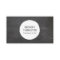 White Ink Blot Circle Logo on Black Chalkboard