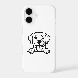 White iPhone 17 Case with Beautiful Dog Design
