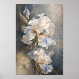 White Iris Fine Art Floral Wall Art