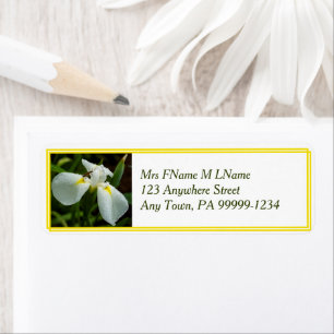 White Iris Label