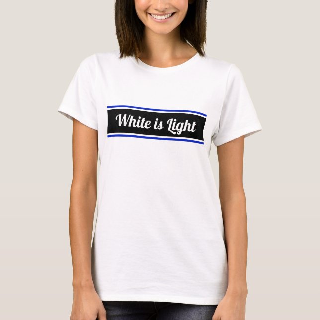White is Light Editable Text T-Shirt (Front)