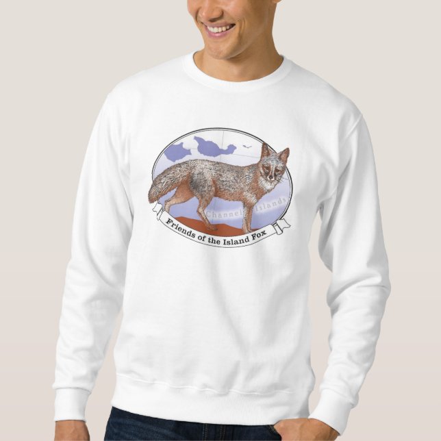 White Island Fox Logo Adult Sweatshirt (Front)