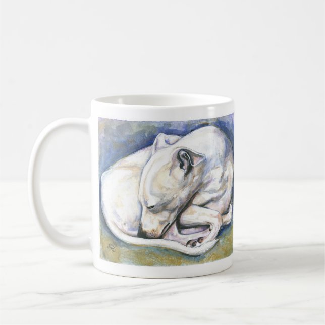 White Italian Greyhound Mug (Left)