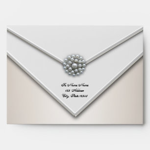 White Ivory Pearl White Envelopes