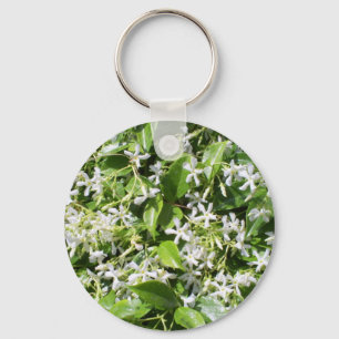 White Jasmine Flowers Key Ring