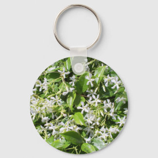 White Jasmine Flowers Key Ring