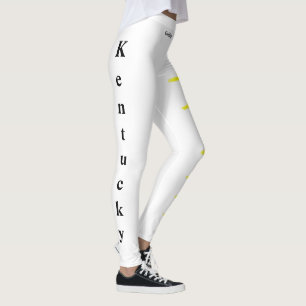 White Kentucky Goldenrod State Flower Leggings