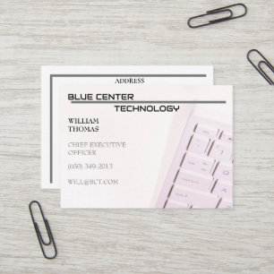 White Keyboard RT Information Technology Business Card