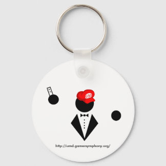 White Keychain