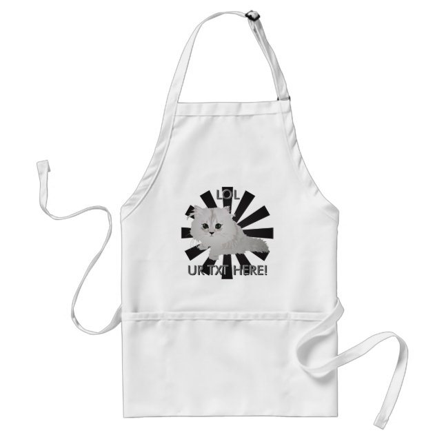 White Kitten Apron (Front)