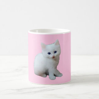 White Kitten Coffee Mug