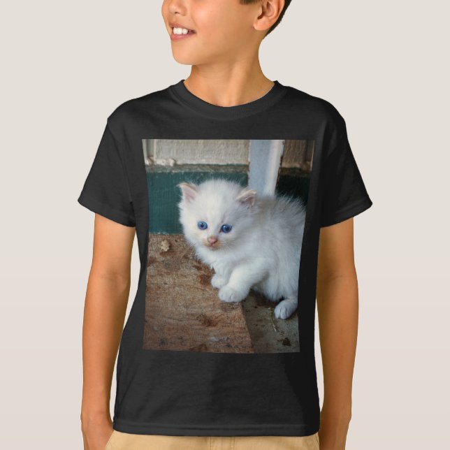 White Kitten T-Shirt (Front)