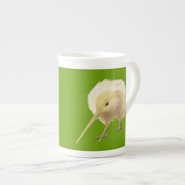 White kiwi mug (Front Right)