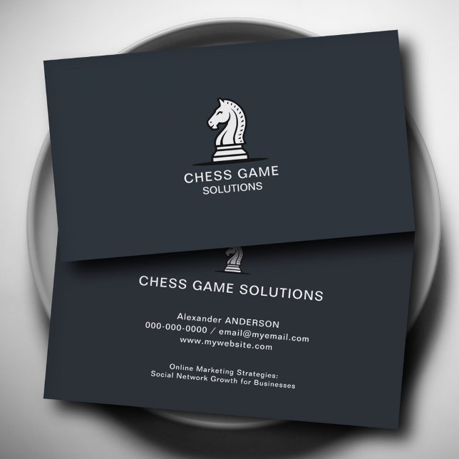 White Knight Chess Piece Business Card (White Knight Chess Piece Business Card)