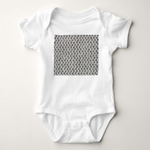 White knitted wool texture, close-up photo. baby bodysuit