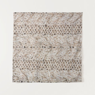 White knitting wool texture background. tapestry