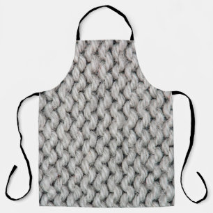 White knitting wool texture closeup photo backgrou apron