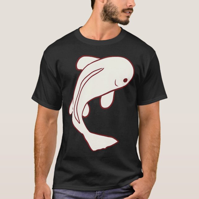 White Koi fish T-Shirt (Front)