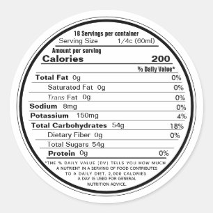 White Label Maple Syrup Nutrition 2020